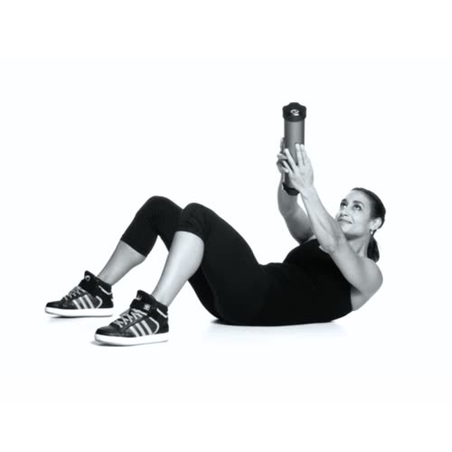 Ab crunch reach exercise with the Axion Trainer